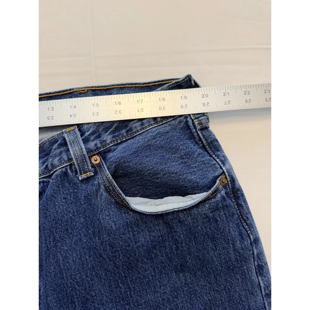 Levis 501 Jeans Mens 42x30 Blue Medium‎ Wash Straight Leg Button Fly Denim Pants